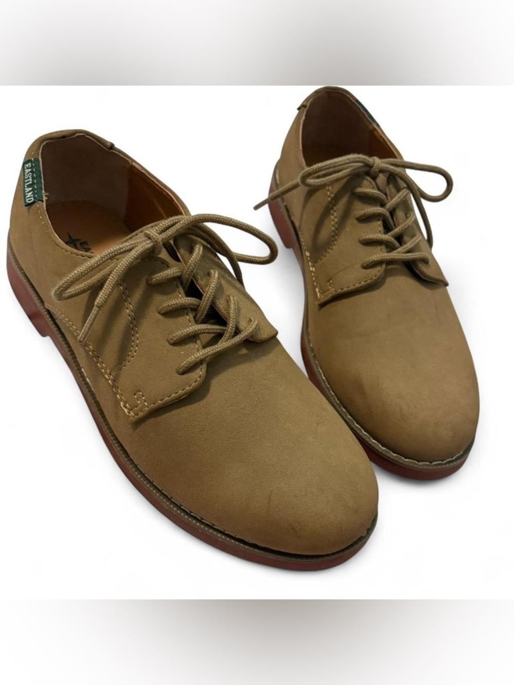 Eastland Buck Suede Oxford Shoes in Tan suede Lace Up Unisex Shoe EU 40
